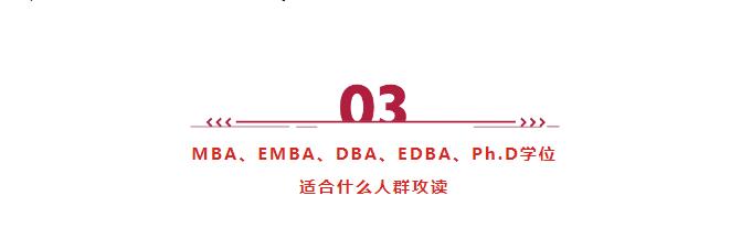 MBA、EMBA、DBA、EDBA、Ph.D有啥區別？適合什么人群就讀？
