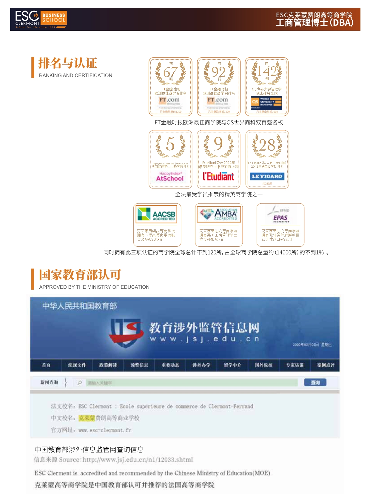 法國ESC克萊蒙費朗商學(xué)院